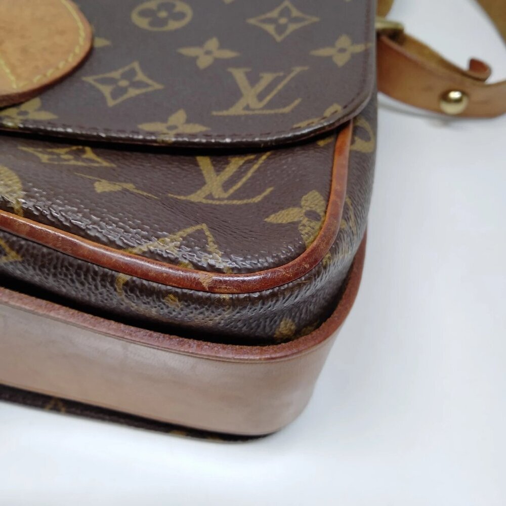 Authentic Louis Vuitton Cartouchière MM Monogram Crossbody Bag 200-120125 - Picture 7 of 10